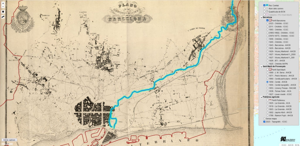 mapes arxiu historic poblenou